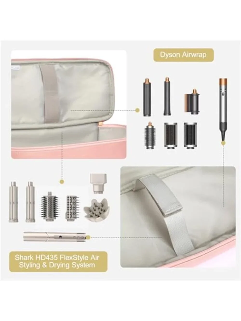 Double-Layer Carrying Case for Shark Flexstyle, Travel Case for Shark Flexstyle
